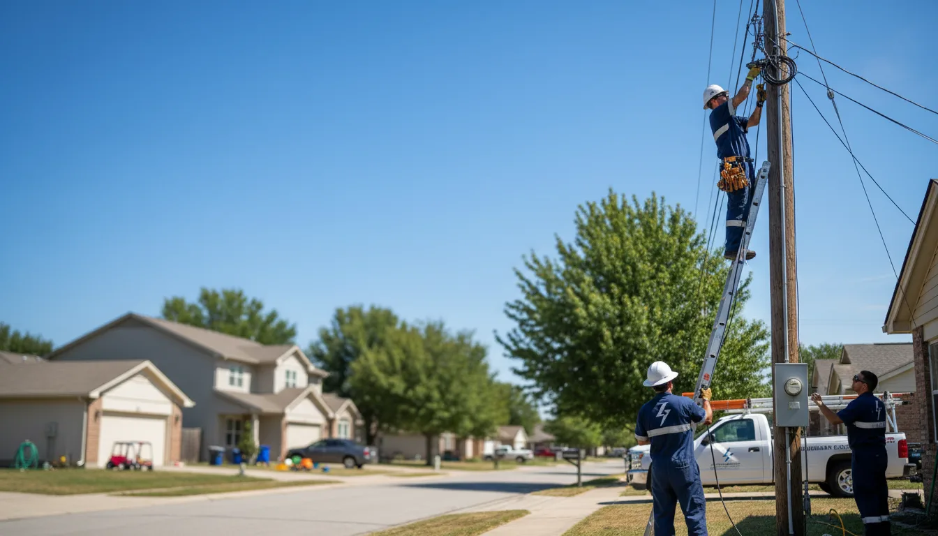 Residential electrician providing installation services in Portage, WI